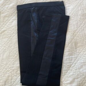 Women’s tuxedo pant-  tapered leg.